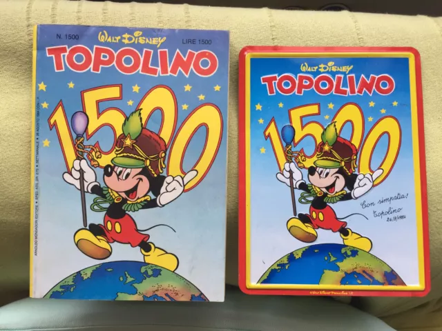 Topolino N° 1500 - 26 Agosto 1984 - Con Targa Metallica Celebrativa! Ottimo+++