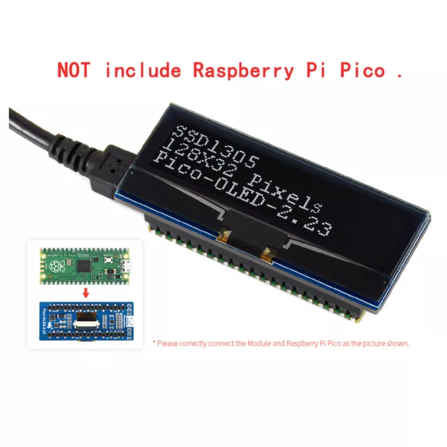 2.23Zoll 128X32 OLED Display Screen HAT für RasPi RPI Raspberry Pi Pico W H WH