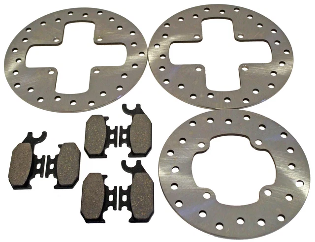 2007 Can-Am Outlander 400 XT Front And Rear Brakes Brake Rotors And Brake Pads