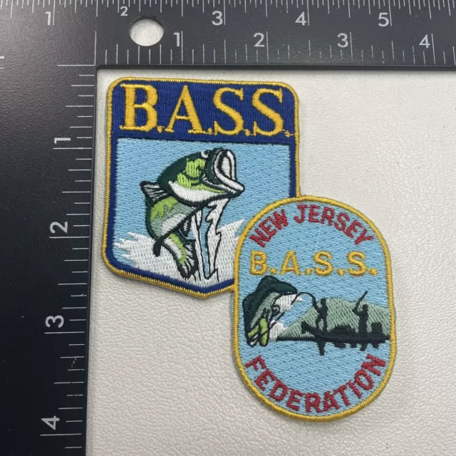 Fishing Patch NEW JERSEY BASS FEDERATION (Angler, Fish) 002M