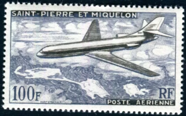 ST PIERRE et MIQUELON 1957 Yvert PA 25 ** POSTFRISCH TADELLOS FLUGPOST (F4327