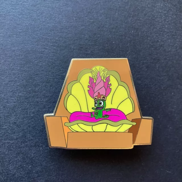 Pascal from Tangled in Shell Chair Little Mermaid Ride FANTASY Disney Pin 0