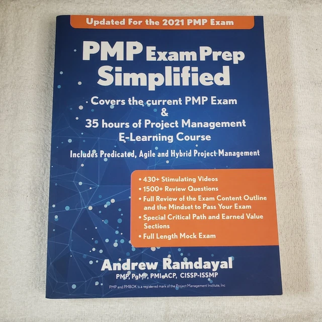 PMP EXAM PREP Simplified by Andrew Ramdayal 30.00 PicClick