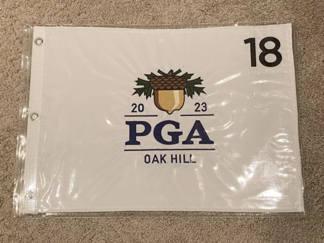 Official 2023 PGA Championship Embroidered Flag Oak Hill QTY IN HAND