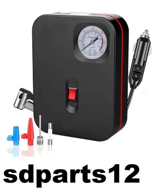 Gonfleur Pneus Numérique Portable 10Bar - Pour Voiture, Vélo, Moto, Ballons - Avec écran LED Et Lumière - 8