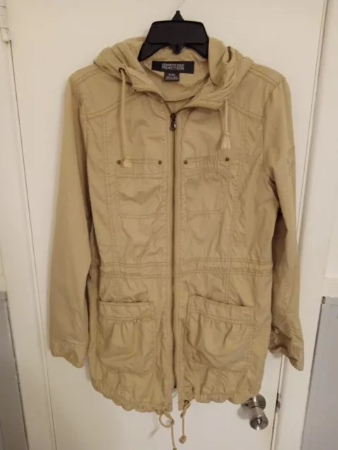 Women’s Kenneth Cole Reaction Lightweight Cotton Jacket Small Tan