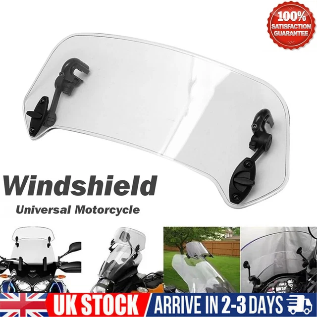 Motorcycle Windshield Motorbike Wind Screen Deflector Extension Spoiler Set