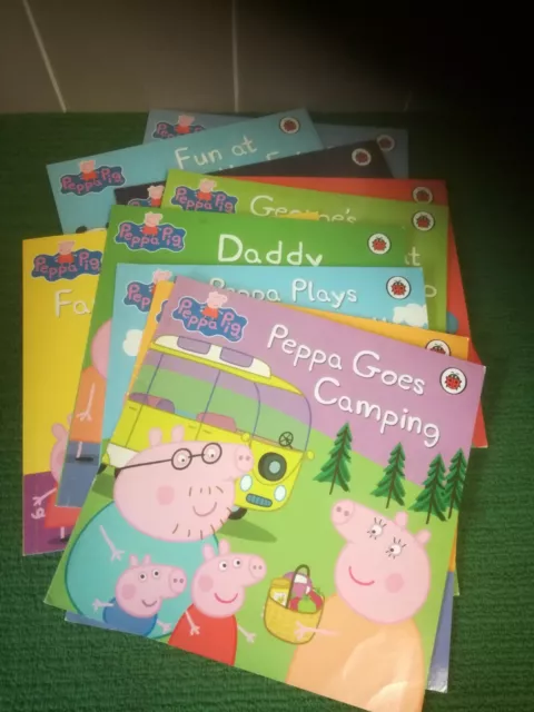 Peppa Pig Book Bundle - Large Format Paperbacks X 10 - Ladybird  2014