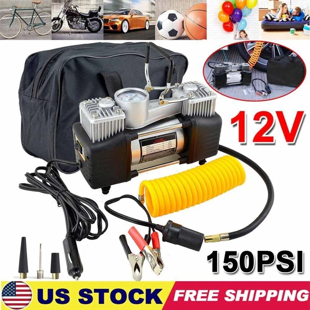 CAR AIR PUMP Compressor 150 PSI Tire Inflator Electric Portable Auto