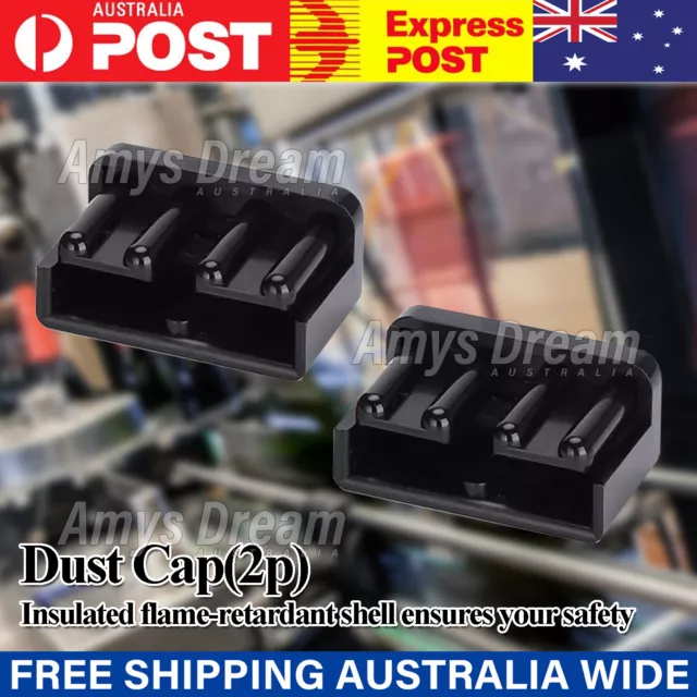 2pcs Dust Cap Black Anderson Plug Cover Style Connectors 50AMP Battery MEL