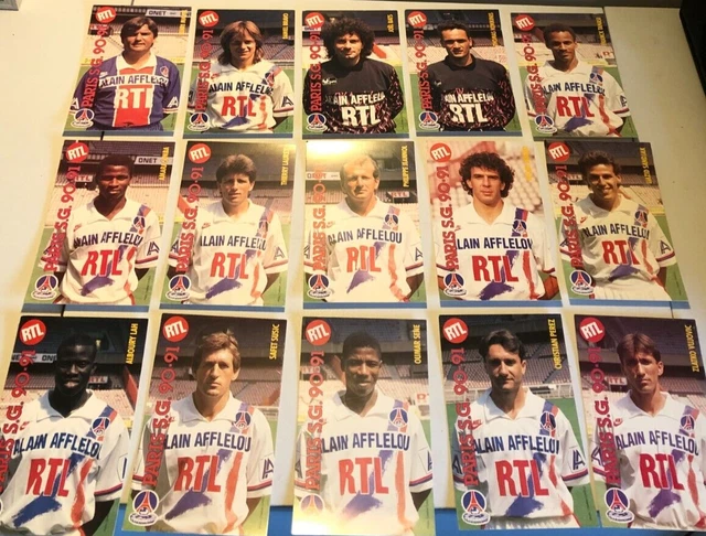 FOOTBALL POSTCARD PARIS SAINT GERMAIN 1977 PSG DE