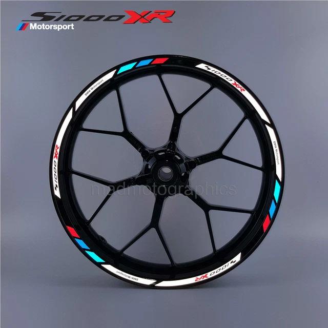 S1000XR MOTORCYCLE REFLECTIVE wheel stickers decals rim stripes bmw
