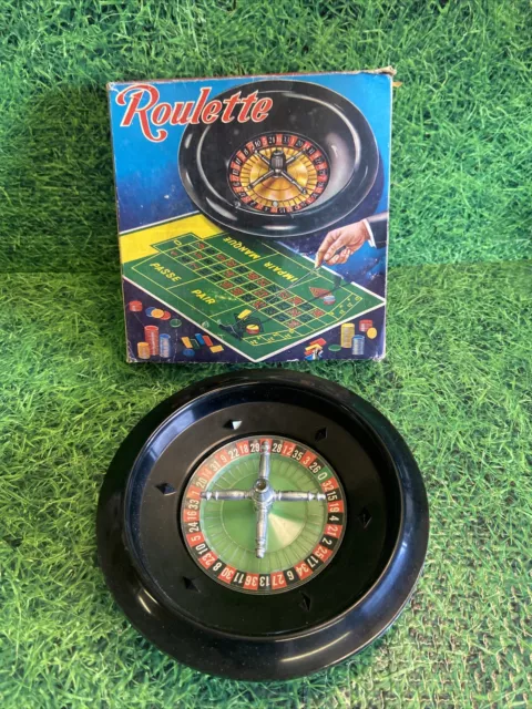 Gorgeously vintage 1960’s Toy roulette wheel in original box