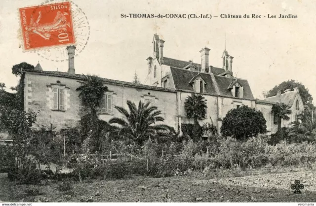 13578 cpa 17 Saint Thomas de Conac - Château du Roc, the gardens