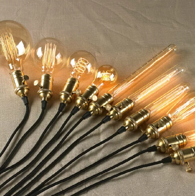 E27 B22 Vintage Lamp Industrial Filament Edison Light Bulbs Dimmable Home Indoor