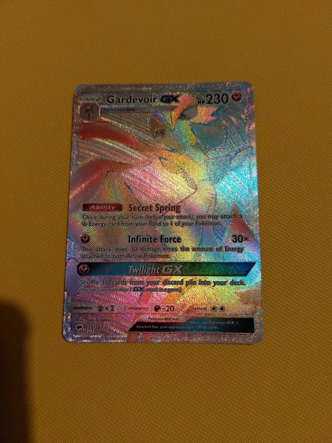 Pokemon TCG Gardevoir GX 159/147 Full Art Rainbow Celestial Storm Secret Rare