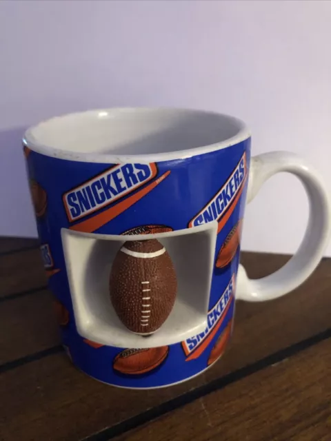 Snickers 3D Spinning Football Coffee Tea Coco Cup Mug Mars 2003 Candy Bar