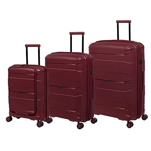 it luggage Momentous 3 Piece Hardside 8 Wheel Expandable Spinner Set, German
