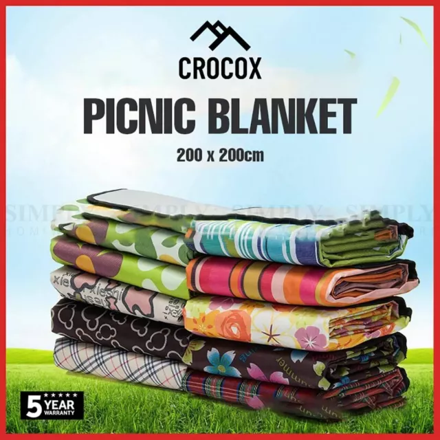 Picnic Blanket Extra Large Soft Rug Waterproof Mat Outdoor Camping Oxford Cloth