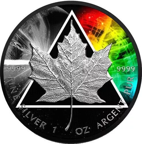 2023 Canada Maple Leaf Dark Side of the Queen Edition 1 oz Silver Coin