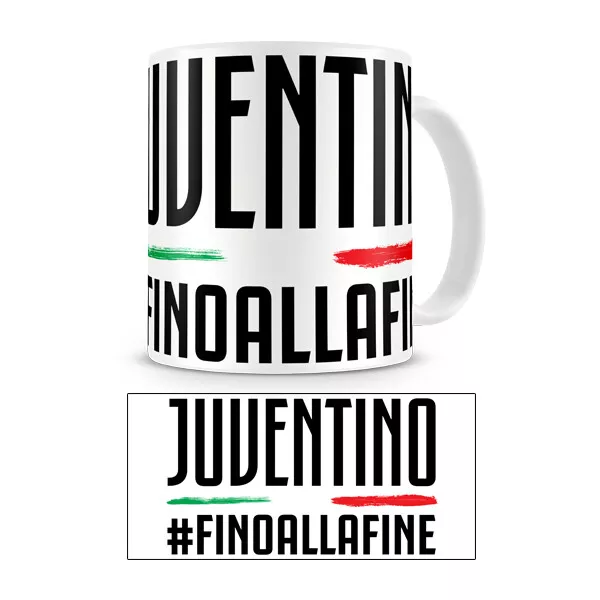 Tazza Juventus Calcio Tifoso Idea regalo Gadget Bianconero Gift Merchandising