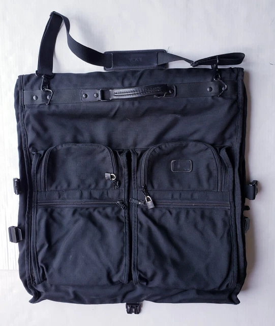 TUMI Black Nylon Bi-Fold Garment Bag Suit Case MADE IN USA