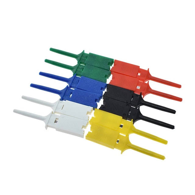 12pcs Flat Hooking Instrumentation Clip for IC Testing and Cell Phone Repair