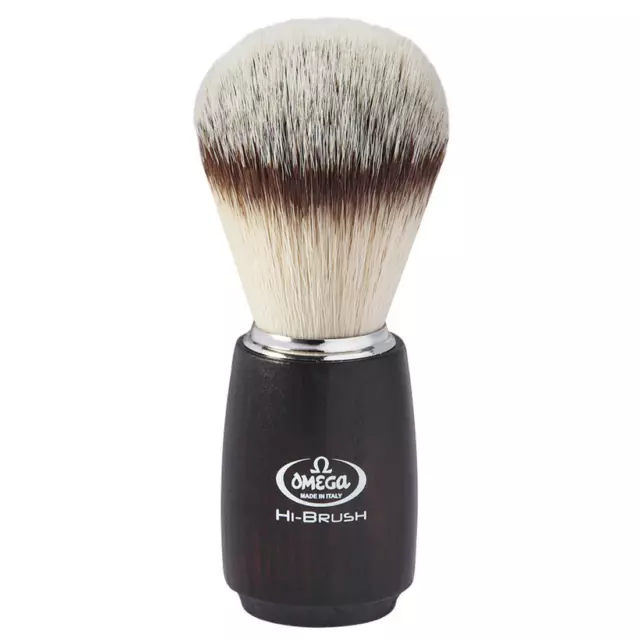 Pennello Da Barba Omega Sintetico Hi-Brush 46712 Fiber Shaving Brush