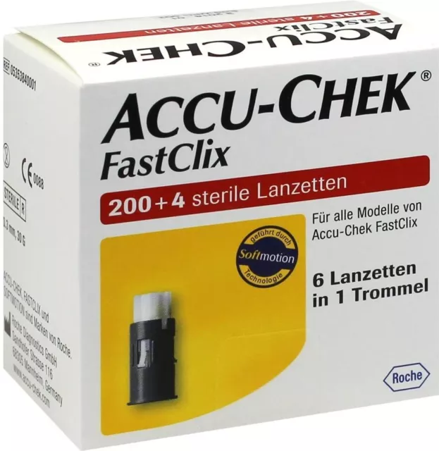 Accu-Chek FastClix Lanzetten - 200+4 / 204 Stück - MHD: 02/2026