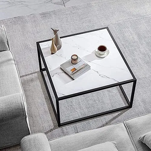 Marble Coffee Table Small Square Coffee Tables Simple Modern Center Table For Li