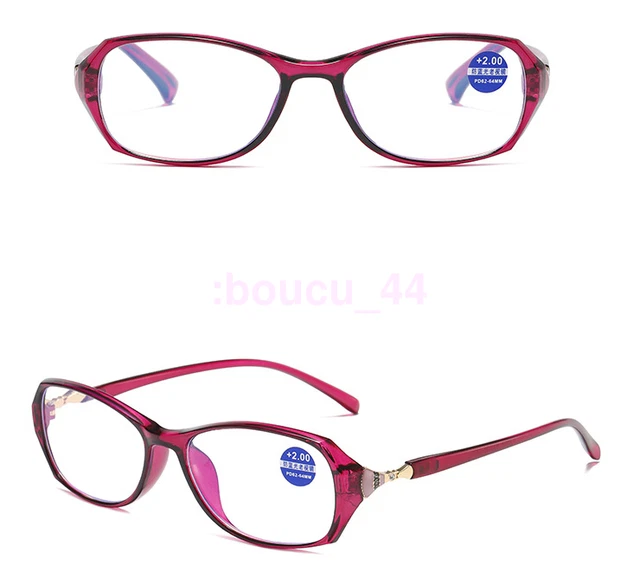 2022 Women Anti-Blue Light Reading Glasses Trendy Fashion Wear HD Resin Coating