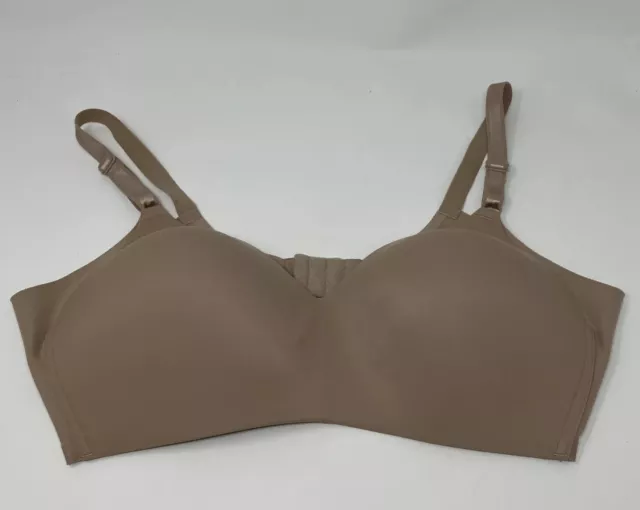 WARNERS BRA 38D No Side Effects Underarm Smoothing Wireless Beige Almond  RM0561T $9.23 - PicClick