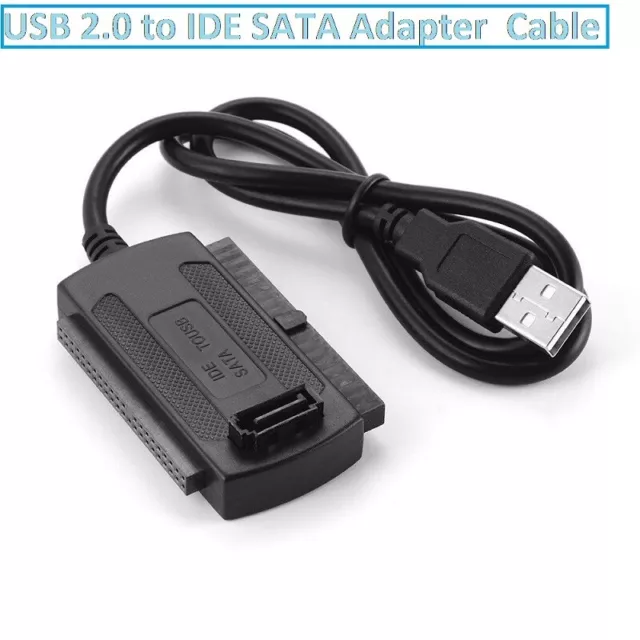 USB 2.0 to SATA/IDE Converter HDD Cable for 2.5''/3.5'' Hard Drive CD DVD RW Rom