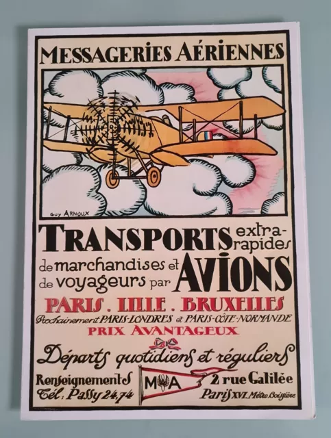 Menu Air France Messageries Aeriennes Vol Pointe A Pitre Paris En Boeing 747