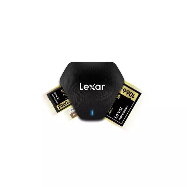 Lexar Lecteur Professionnel USB 3.1 Multi Carte 3 IN 1 Type C LRW500URB