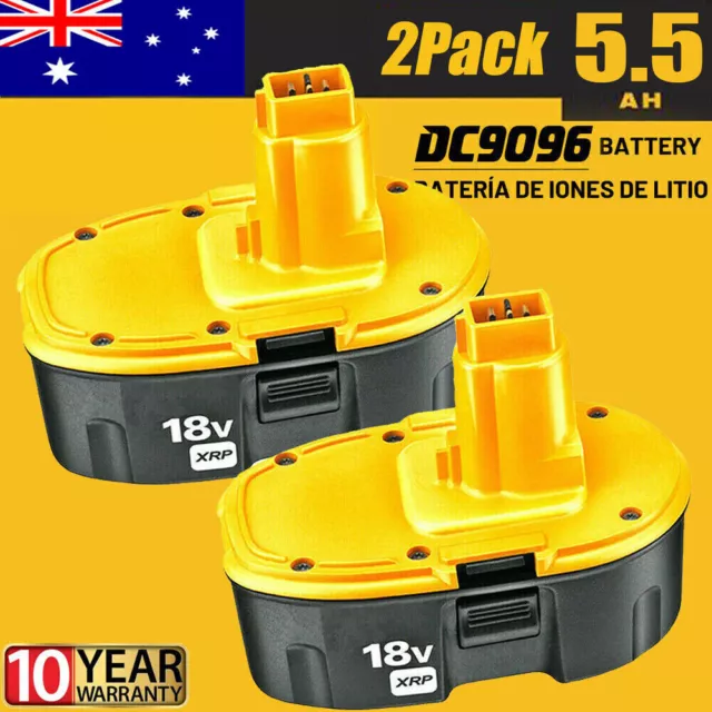 2 Pack 18 Volt XRP 5.5AH Battery For Dewalt DC9096-2 DC9098 DC9099 DW9096 DC9096