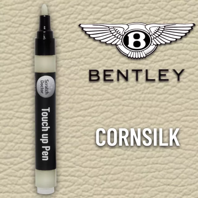 Leather Paint Touch Up Pen BENTLEY Car Seat CORNSILK Dye Repairing Recolouring