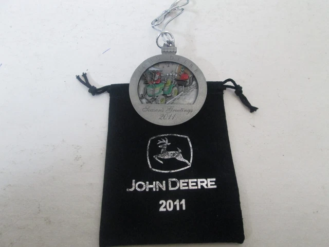 2011 John Deere Pewter Christmas Ornament - #16 In A Series