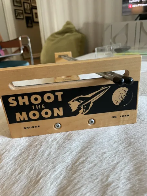 Vintage Drake No. 1959 Shoot The Moon Game With Ball