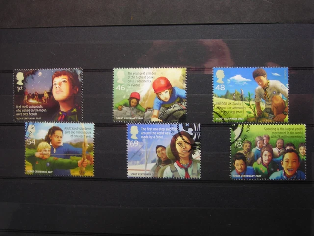 Gb 2007 Centenary Of Scouting Set  Fine Used