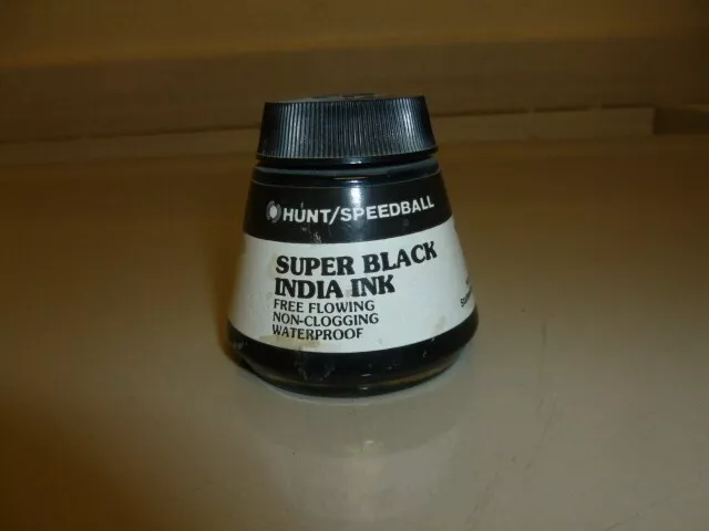 Vintage Calligraphy Hunt Speedball Super Black India Ink