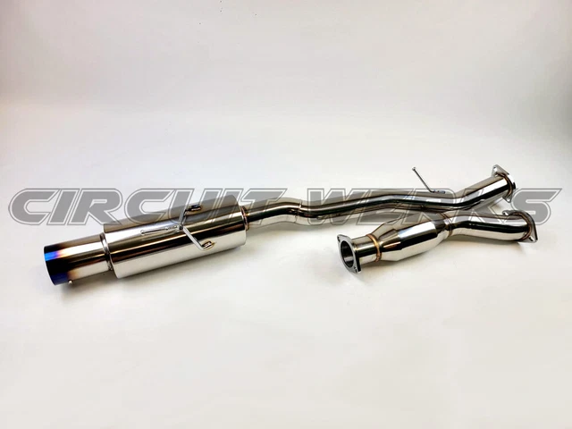 Burnt Tip 350Z Z33 350Z 03-09 Single Silent 4"" Output Catback System