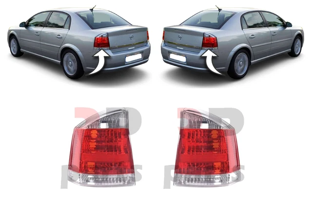 POUR OPEL VECTRA C Sdn / Hb 02-08 Lampe Feu Arrière Blanc/Rouge Paire ...