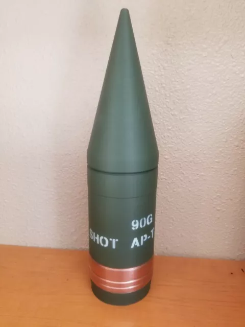 INERT 3D Printed 90MM M318 AP-T Shell  - Life Size