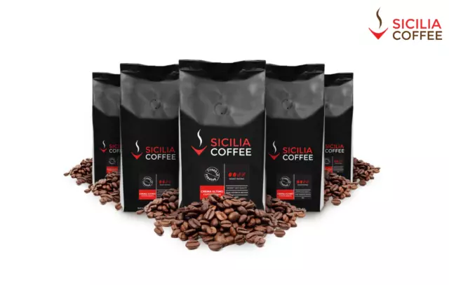 5kg CREMA ULTIMO Fresh Coffee Beans, Cafe Quality, 100% Arabica, Smooth, Creamy