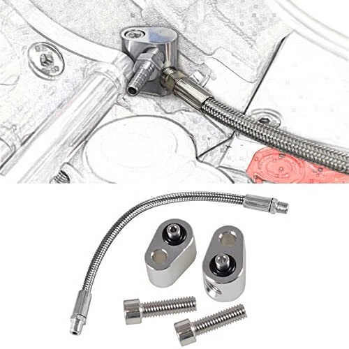 YESHMA Coolant Crossover Steam Port Hose Kit - Throttle Body Steel Braided Ho...