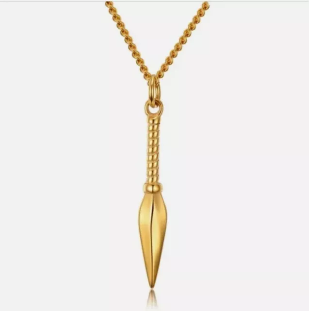 Men's Women's Charm Arrow head Archery Pendant Stainless Steel Necklace Gifts
