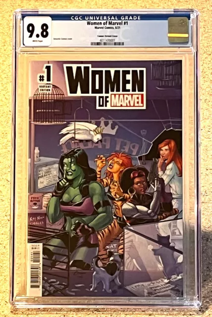 Women of Marvel #1 CGC 9.8 Marvel Comics White Pages Amanda Conner Variant Cover