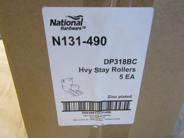 National Hardware N131-490 Heavy Duty Barn Door Guide Stay Rollers -   ( 5-pack)