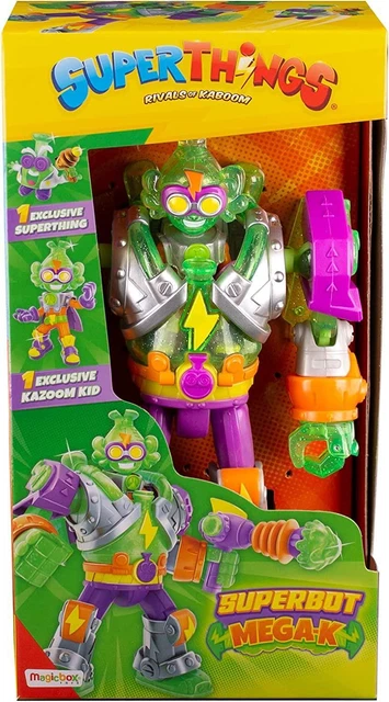 NUEVO SUPERTHINGS MEGA-K Superbot Articulado Villain Robot + Combate ...